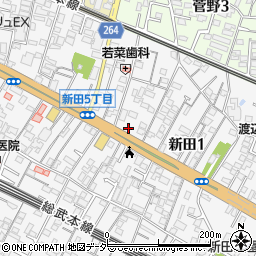 ローソン市川新田一丁目店周辺の地図