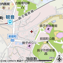 千葉県銚子市前宿町周辺の地図