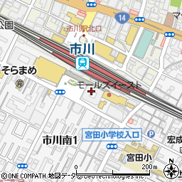 とり吉 市川店周辺の地図