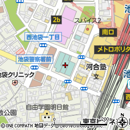 東京都豊島区西池袋1丁目6周辺の地図
