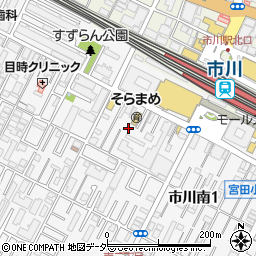 アイレックス市川周辺の地図