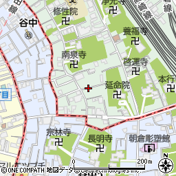 日暮里駅徒歩5分駐車場周辺の地図