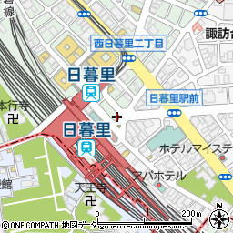 荒川警察署日暮里駅前交番周辺の地図