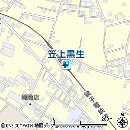 笠上黒生駅周辺の地図