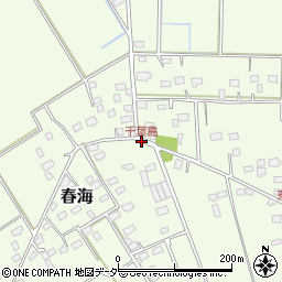 千葉島周辺の地図