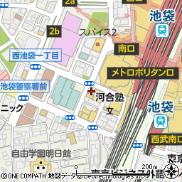 モスバーガー東武池袋店周辺の地図