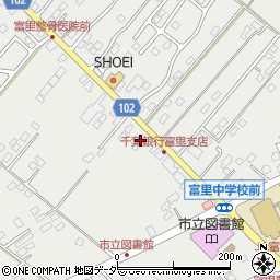 千葉県富里市七栄830-2周辺の地図