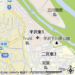 東京都あきる野市平沢東周辺の地図