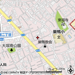 東京都豊島区南大塚1丁目20周辺の地図