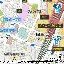 モスバーガー東武池袋店周辺の地図