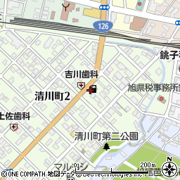 日本石油銚子南部給油所周辺の地図
