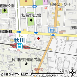 ＳＰＴ秋川駐車場周辺の地図