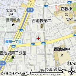 東京都豊島区西池袋4丁目23周辺の地図