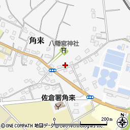 千葉県佐倉市角来2周辺の地図