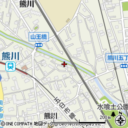 東京都福生市熊川793-3周辺の地図