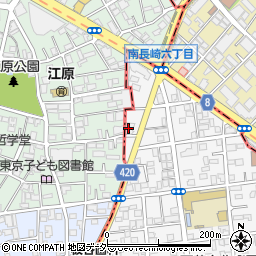 西武信用金庫新江古田支店周辺の地図