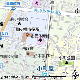駒ヶ根市民体育館周辺の地図