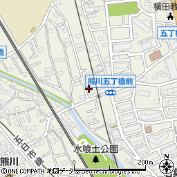 東京都福生市熊川1347-8周辺の地図
