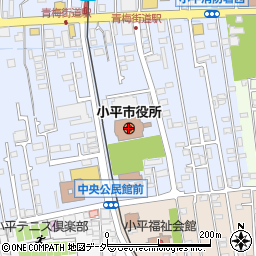 小平市役所　議会事務局周辺の地図