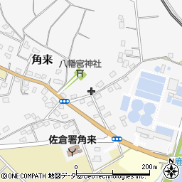 千葉県佐倉市角来72周辺の地図