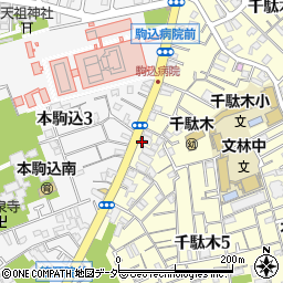 動坂動物病院周辺の地図