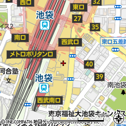 京はやしや 西武百貨店池袋本店周辺の地図