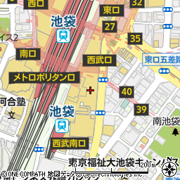 カフェコムサ池袋西武店周辺の地図
