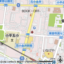 西友花小金井店第１駐車場周辺の地図