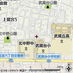 東京都中野区上鷺宮5丁目3周辺の地図