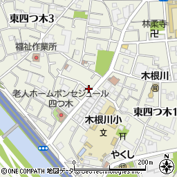 東京都葛飾区東四つ木周辺の地図