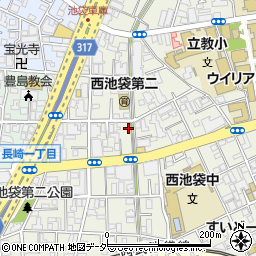 東京都豊島区西池袋4丁目周辺の地図