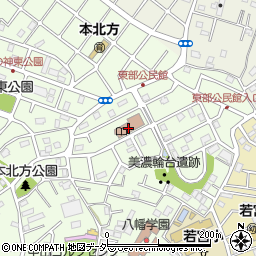 東部公民館周辺の地図