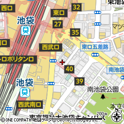 やきとりセンター 池袋東口駅前店周辺の地図