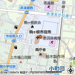 長野県駒ヶ根市周辺の地図