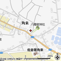 千葉県佐倉市角来6周辺の地図