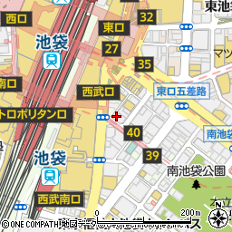 東京都豊島区南池袋1丁目23-2周辺の地図