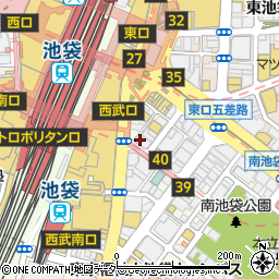 東京都豊島区南池袋1丁目23-2周辺の地図