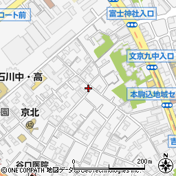 東京都文京区本駒込2丁目13-24周辺の地図