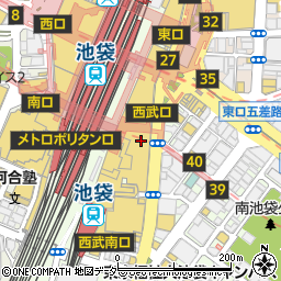 日本橋 千疋屋総本店 池袋西武店周辺の地図