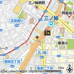 吉野家 三ノ輪店周辺の地図