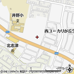 千葉県佐倉市西ユーカリが丘周辺の地図