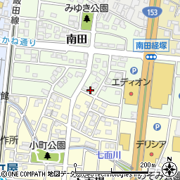 長野県駒ヶ根市南田14-16周辺の地図