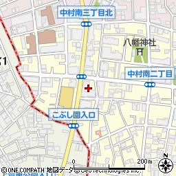 東京都練馬区中村南3丁目17周辺の地図