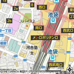 三井住友銀行池袋メトロポリタン１階 ＡＴＭ周辺の地図