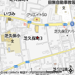 東京都西東京市芝久保町周辺の地図