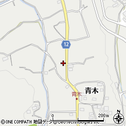 山梨県韮崎市清哲町青木2506-1周辺の地図