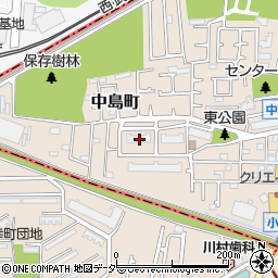 東京都小平市中島町34-3周辺の地図