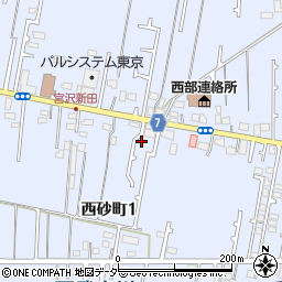 東京都立川市西砂町1丁目69周辺の地図