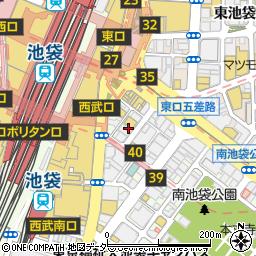 東京都豊島区南池袋1丁目23周辺の地図