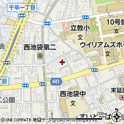 東京都豊島区西池袋4丁目14周辺の地図